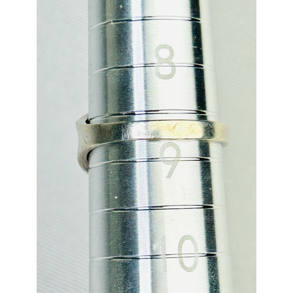 Sterling Silver Size 8.75 Ring With 3 Color Faux Stones Costume Jewelry - Picture 2 of 7